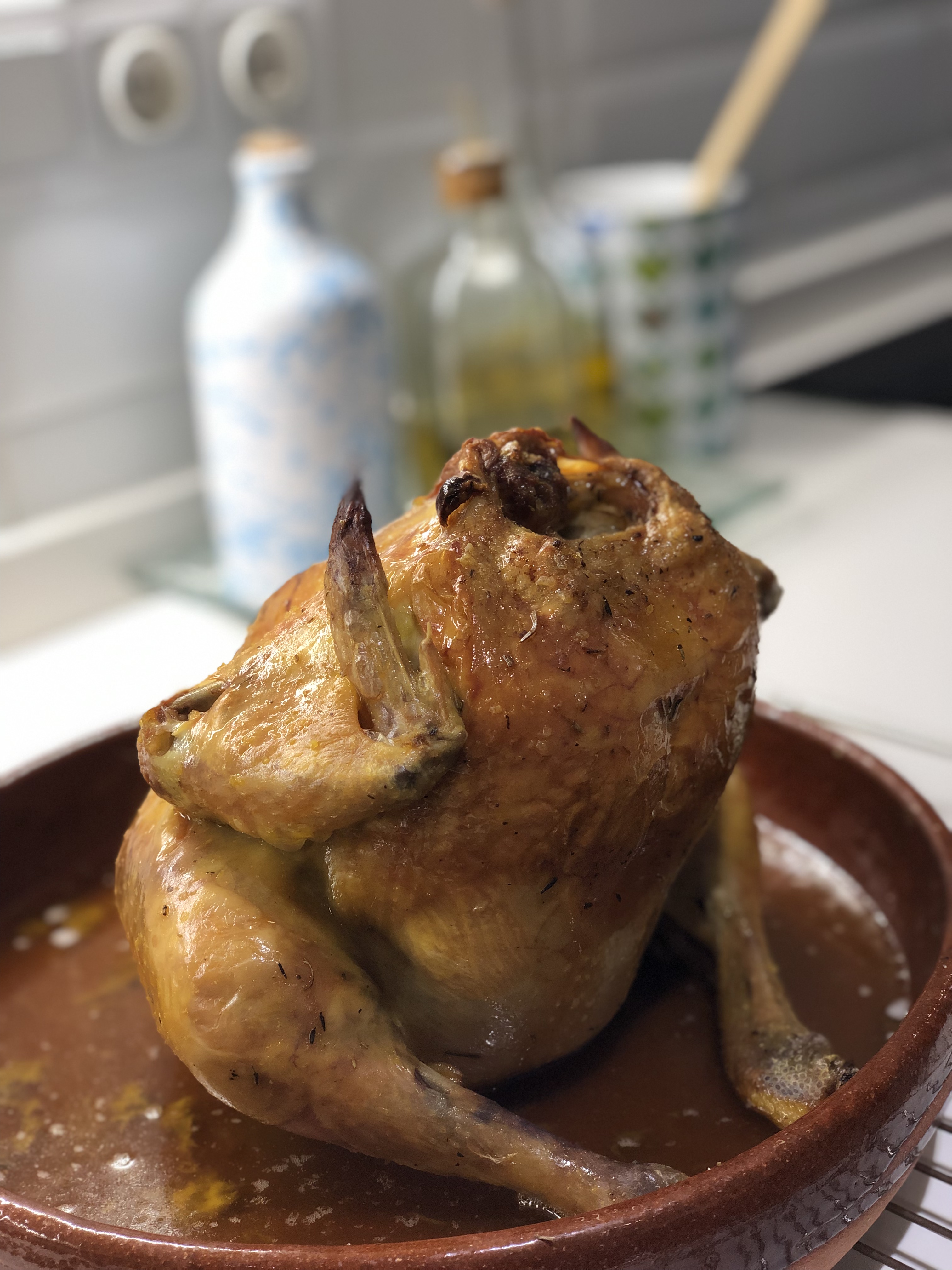 Pollo de corral asado a baja temperatura Todos en mi cocina