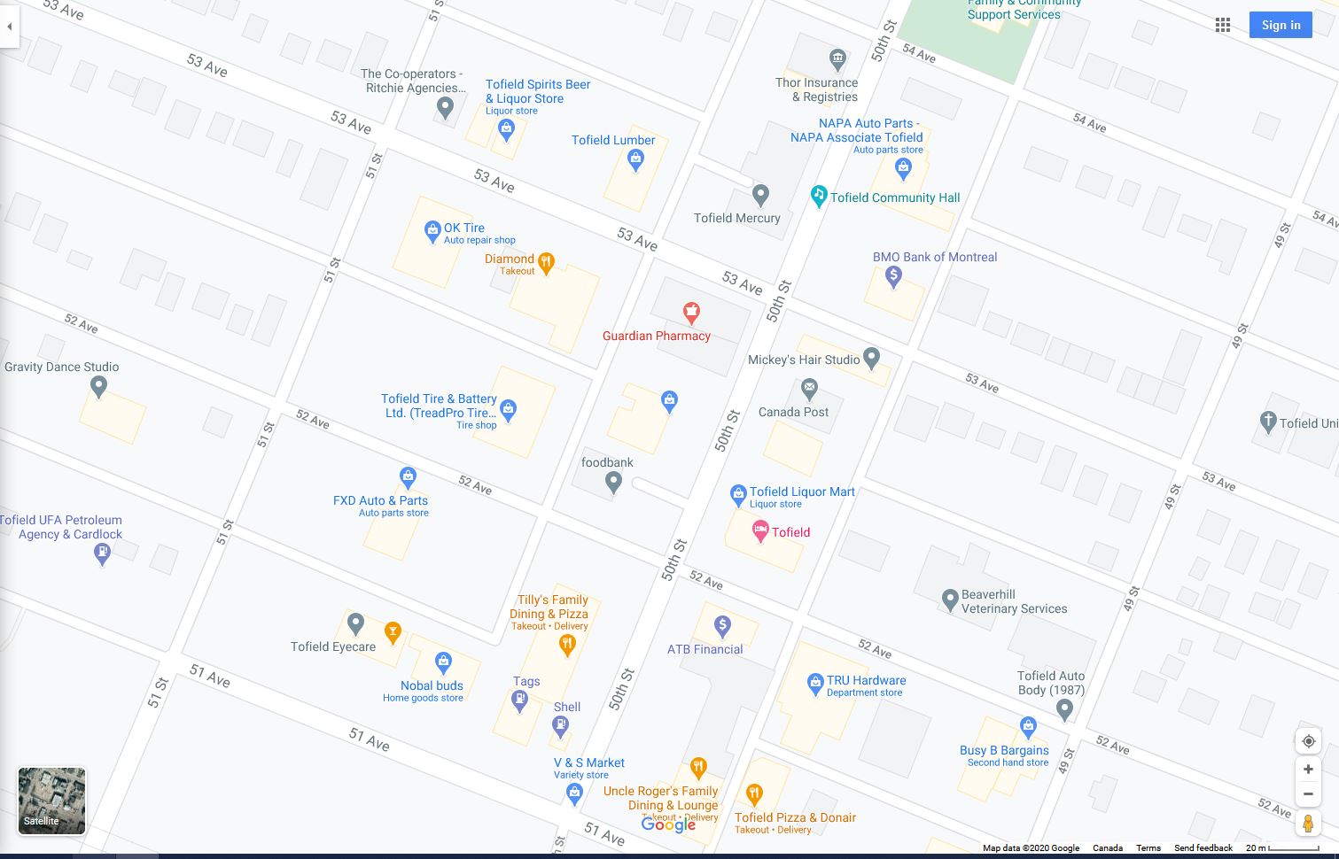 Maps Town of Tofield