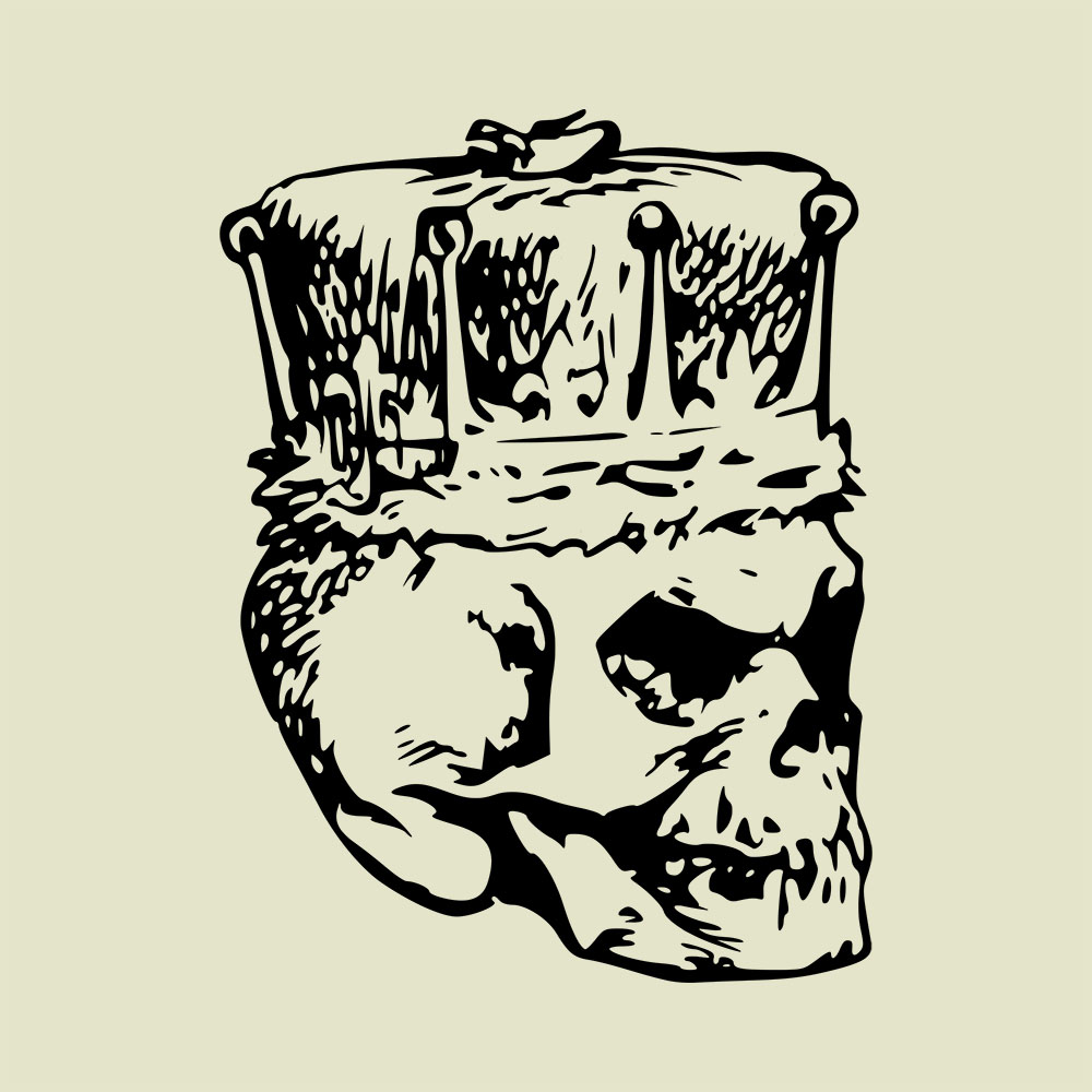 Skull Wearing Crown Vector TofuJoe