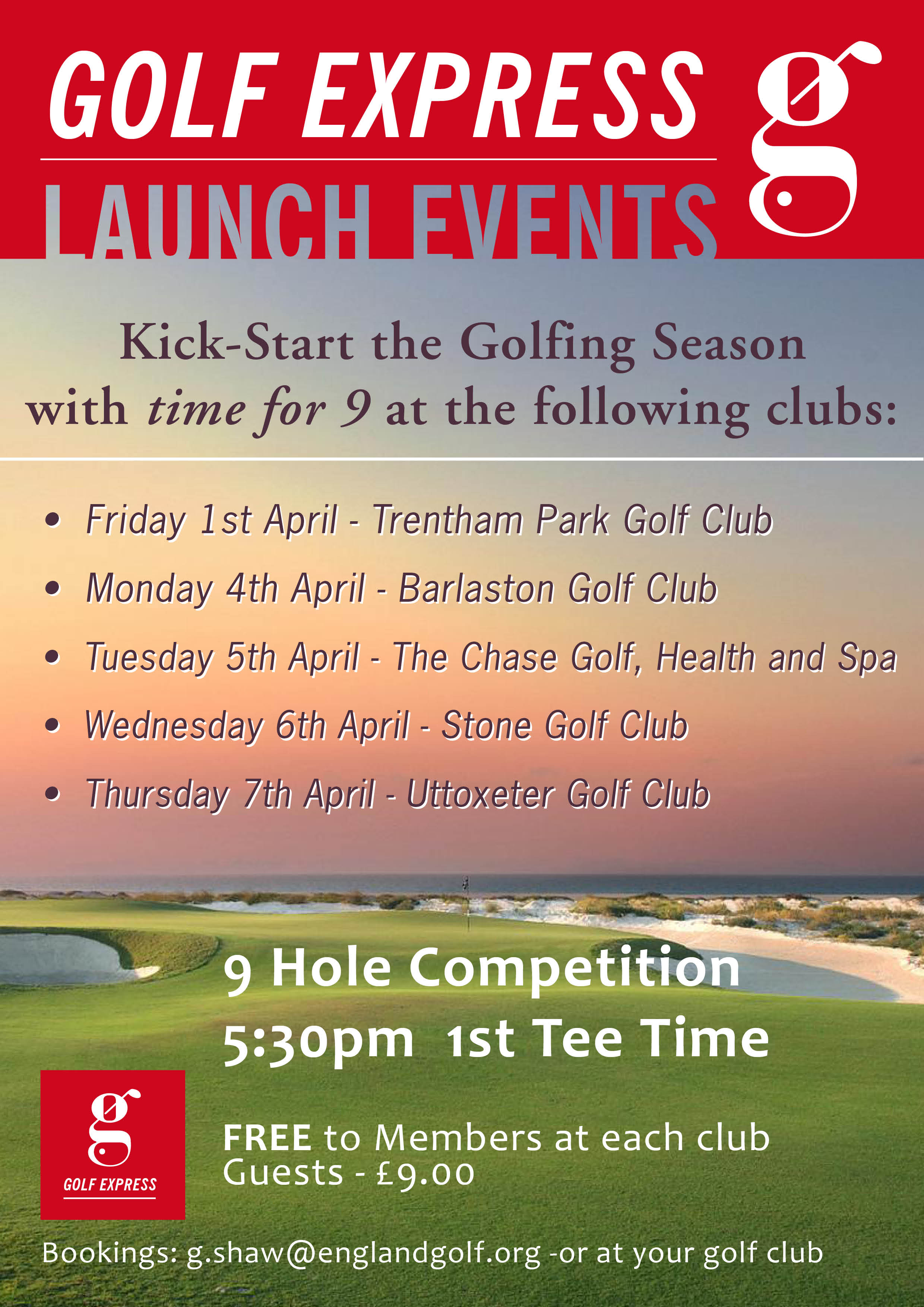 Golf Express Launch Together Active Staffordshire & StokeonTrent