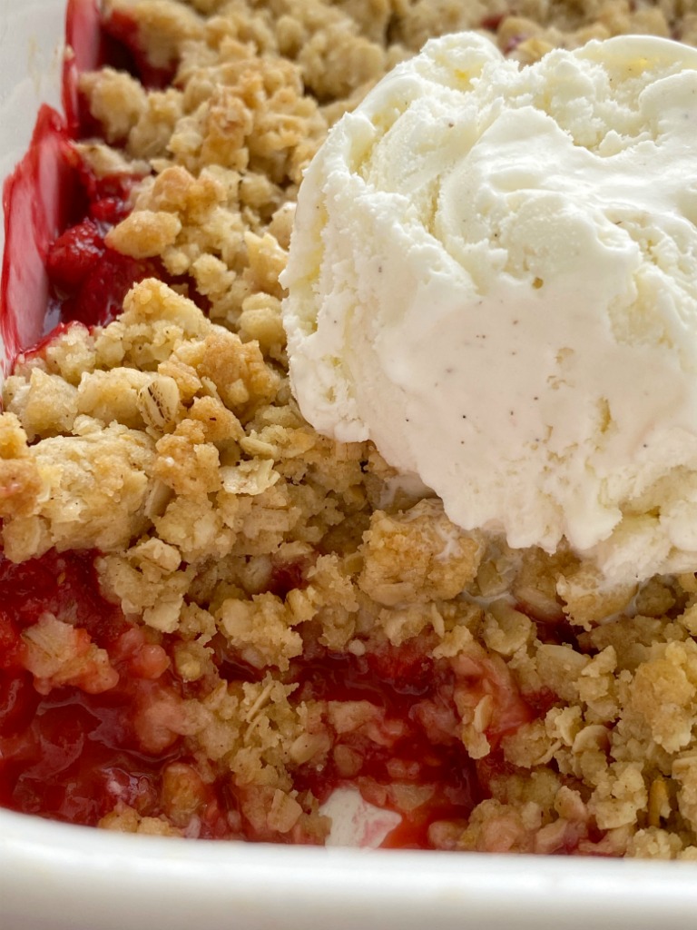 Strawberry Raspberry Crumble Together as Family