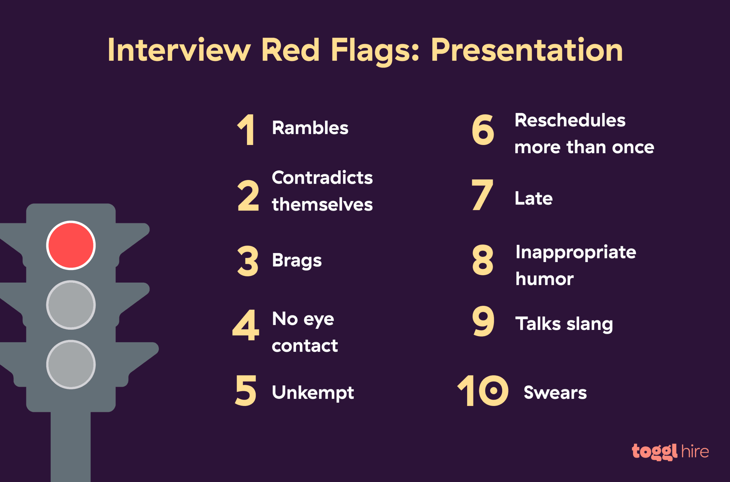 28 Job Interview Red Flags to Watch Out For in Candidates Toggl Hire