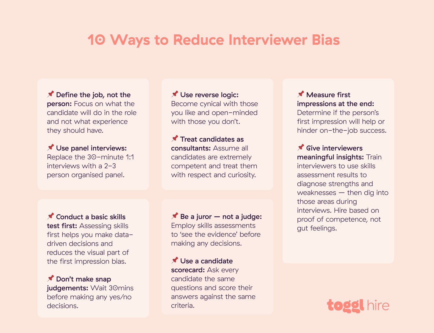12 Ways to Avoid Interviewer Bias in Hiring Toggl Blog