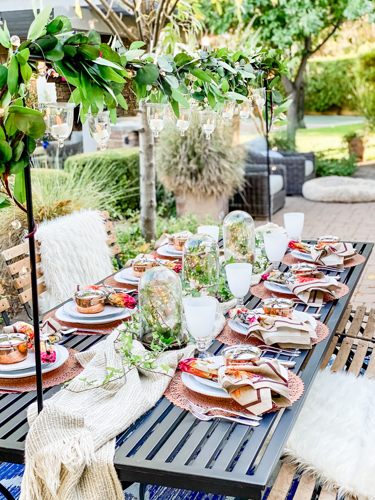 Backyard Fall Dinner How to Set A Botanical Table to have + to host