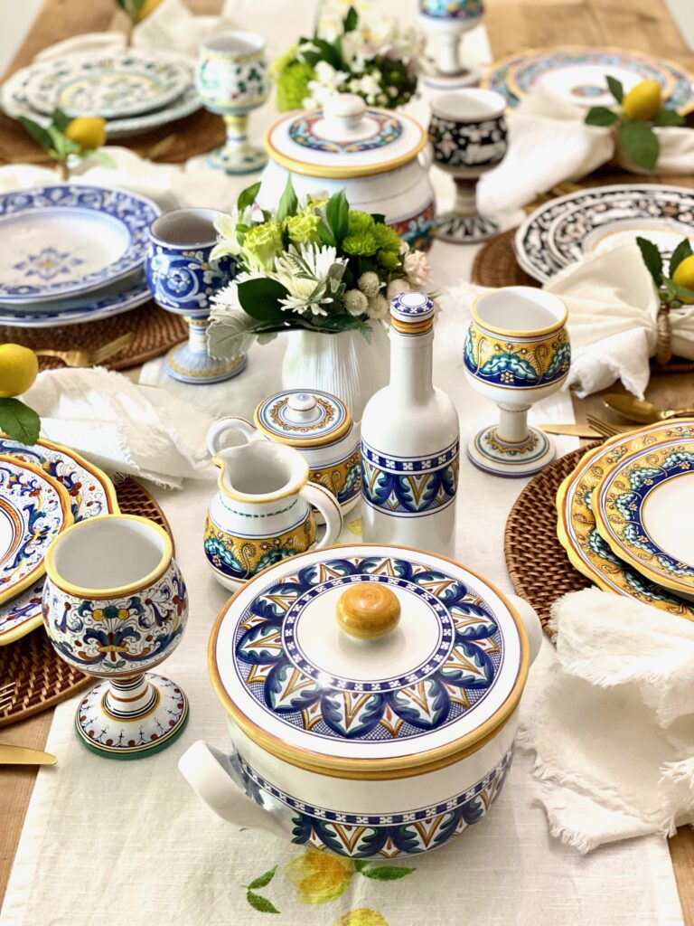 A Dreamy Italian Table My Authentic Dinnerware Collection to have + to host