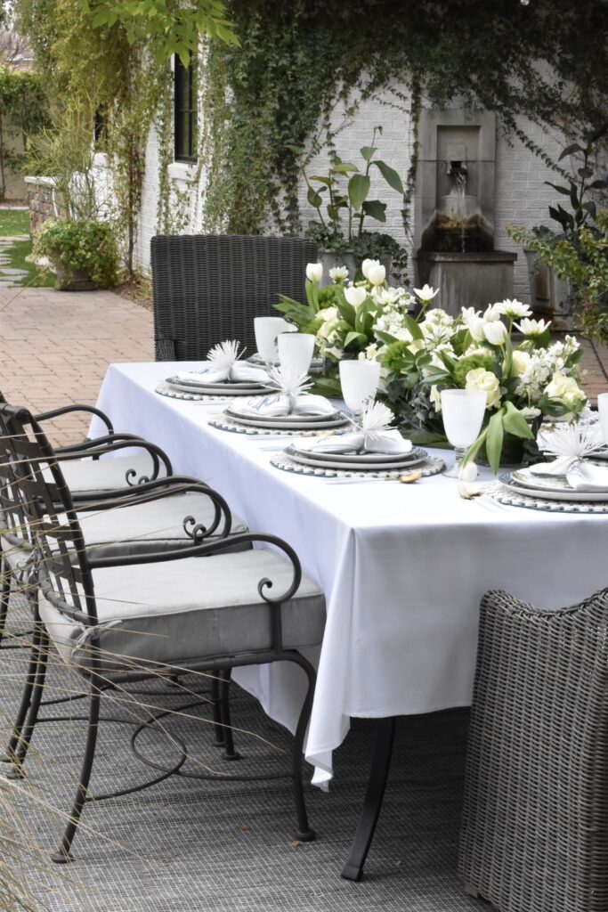 How to Dress up a Backyard Patio Table to have + to host