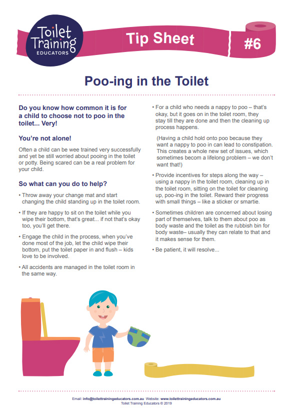 Tip 6 Pooing in the Toilet Toilet Trainers Educators