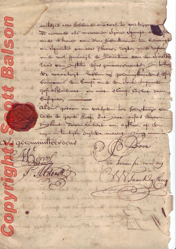 Various Cape of Good Hope Land Grants and related histories.