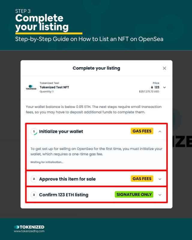 Solved How to List NFT on OpenSea in 3 Easy Steps — Tokenized