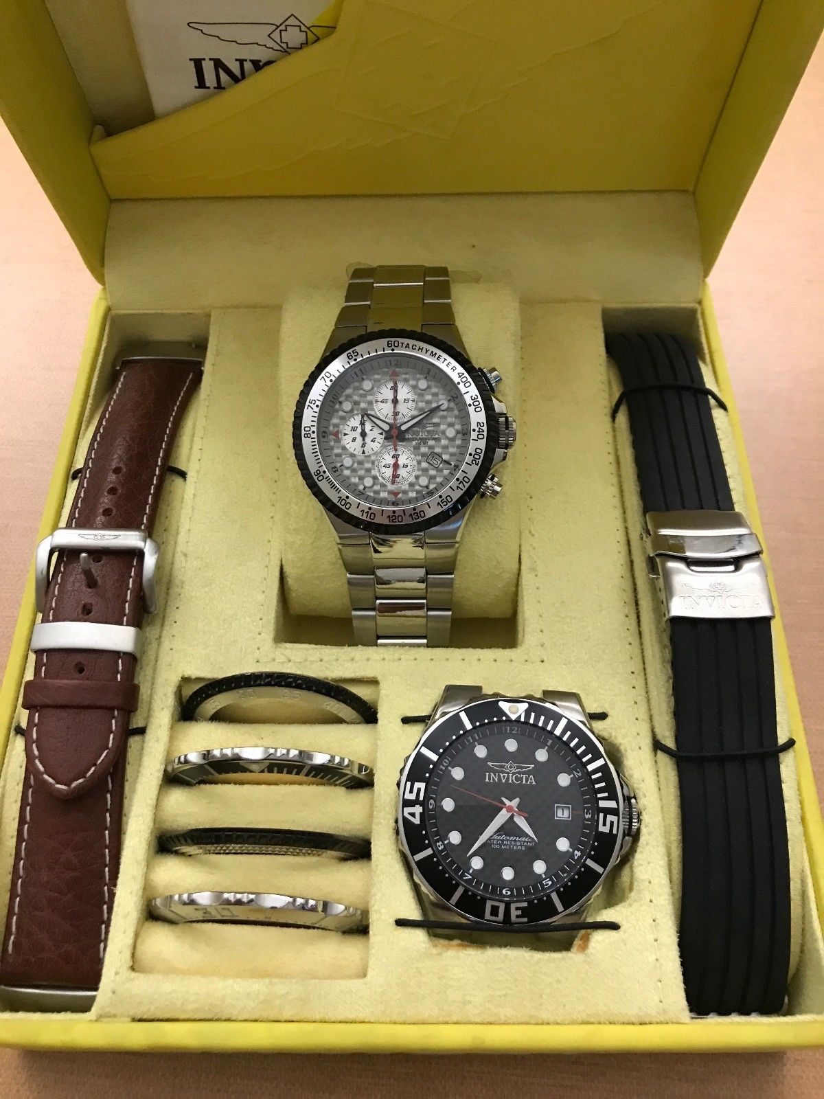 Jual jam original pria Invicta 2935 Interchangeable 2 Watches