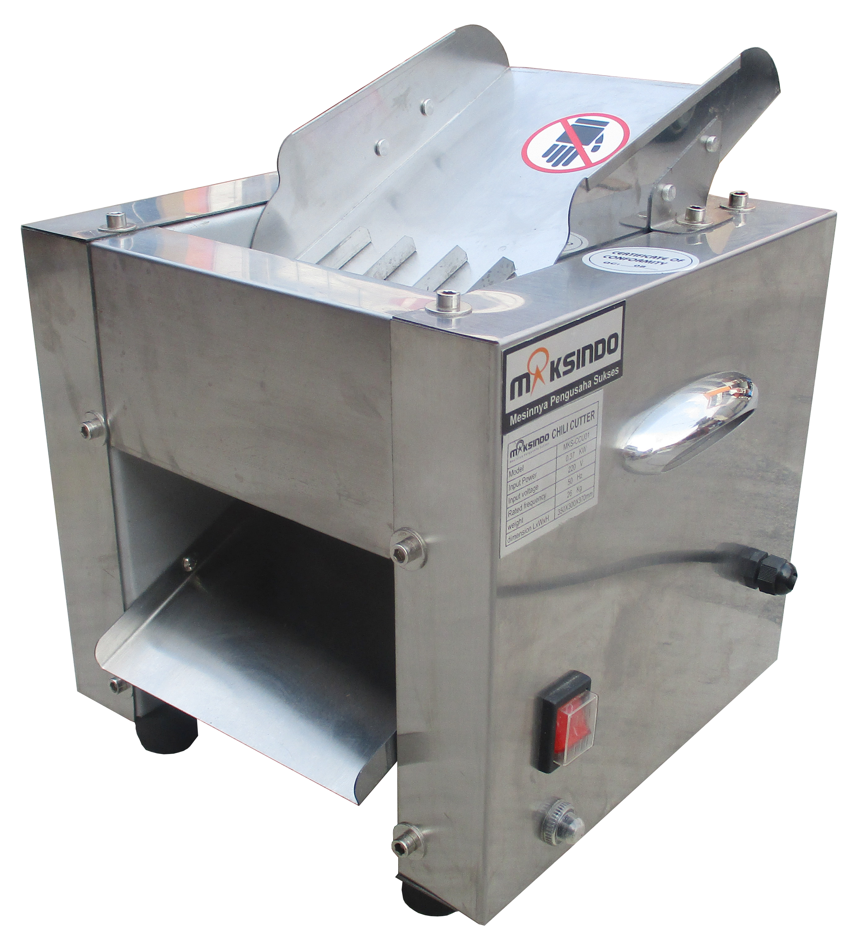 Jual Mesin Chilli Cutter MKSCCU01 di Bogor Toko Mesin Maksindo Bogor