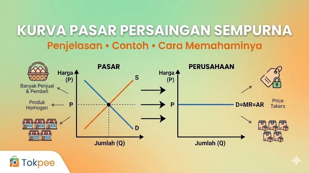 Kurva Pasar Persaingan Sempurna: Penjelasan, Contoh, dan Cara