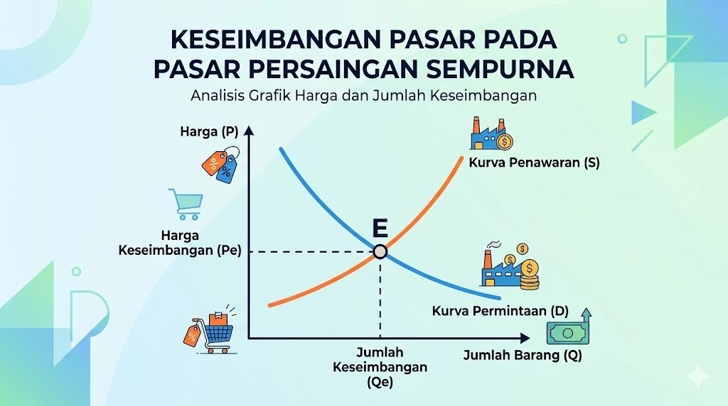 Kurva Pasar Persaingan Sempurna: Penjelasan, Contoh, dan Cara