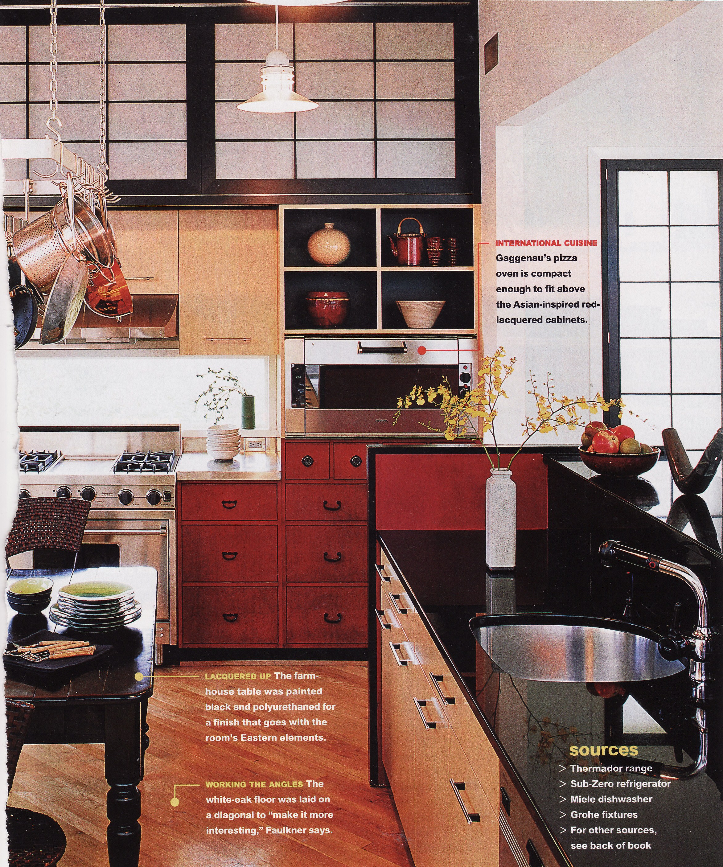 What’s Cooking? Red Lacquer Jewel Box Kitchens Tokyo Jinja