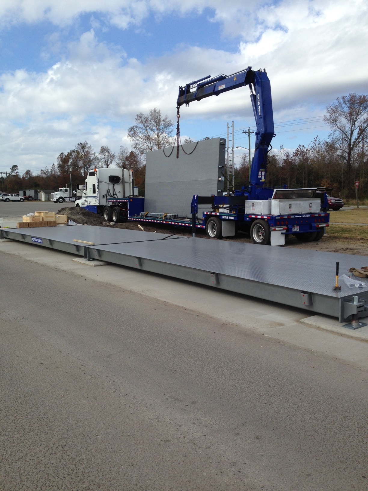 Truck Scale Installation Portfolio Toledo Carolina