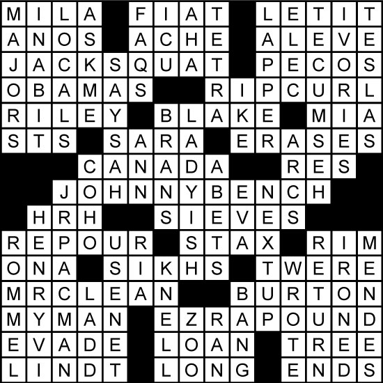Crossword Solution 2/28 Toledo City Paper