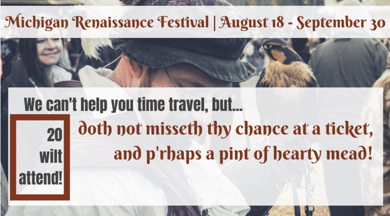 michigan renaissance festival 2023 discount tickets Michigan Renaissance Festival Tickets