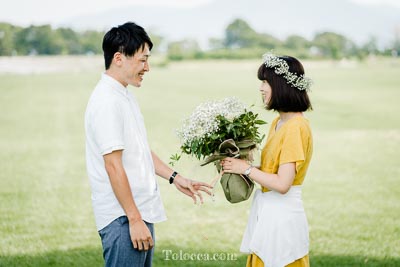 サプライズプロポーズ 長野県安曇野市で出張撮影 Tolocca 結婚式 家族写真のカメラマン