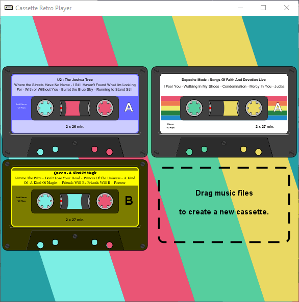 Cassette Retro Player MP3 Player With Beautiful Cassette Look & Feel