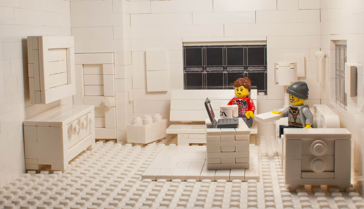 Lego Challenge 28 Build a model of an interior space