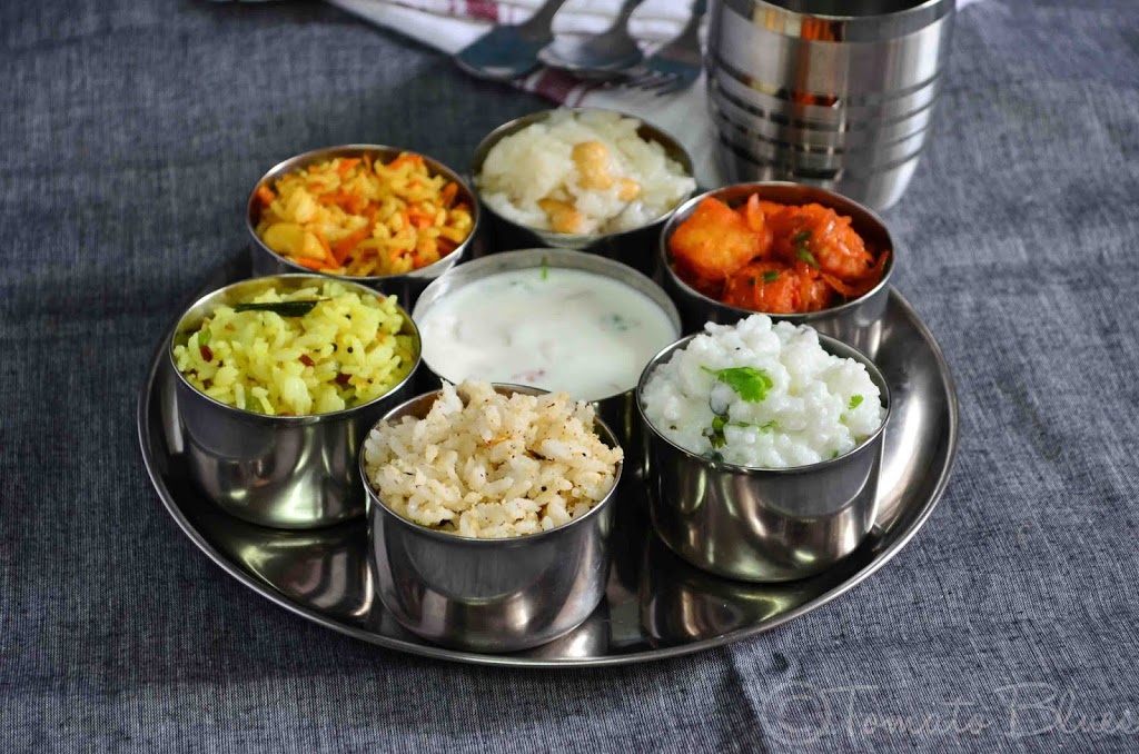 Mini Meal Lunch Thali Ideas Tomato Blues