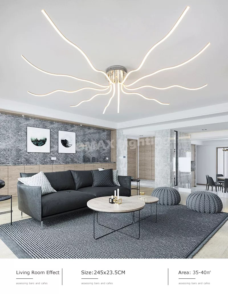 LIGTOP 230CM/91INCH Big Size Ceiling Light Living Room Ligtop Light