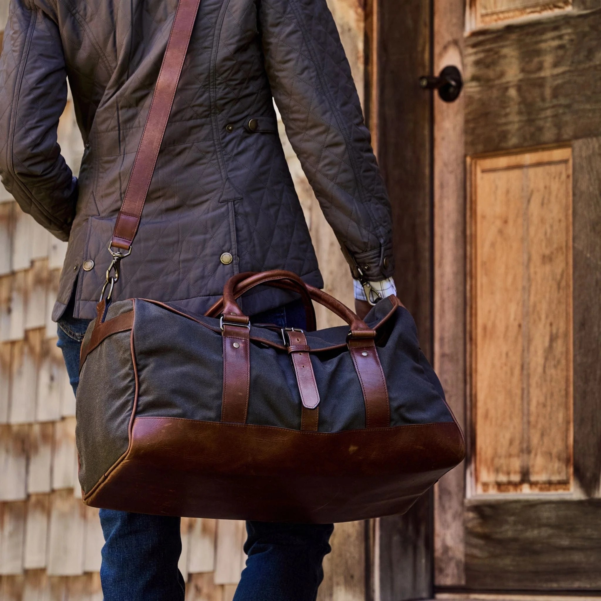Waxed Canvas Weekender Bag Tom Beckbe