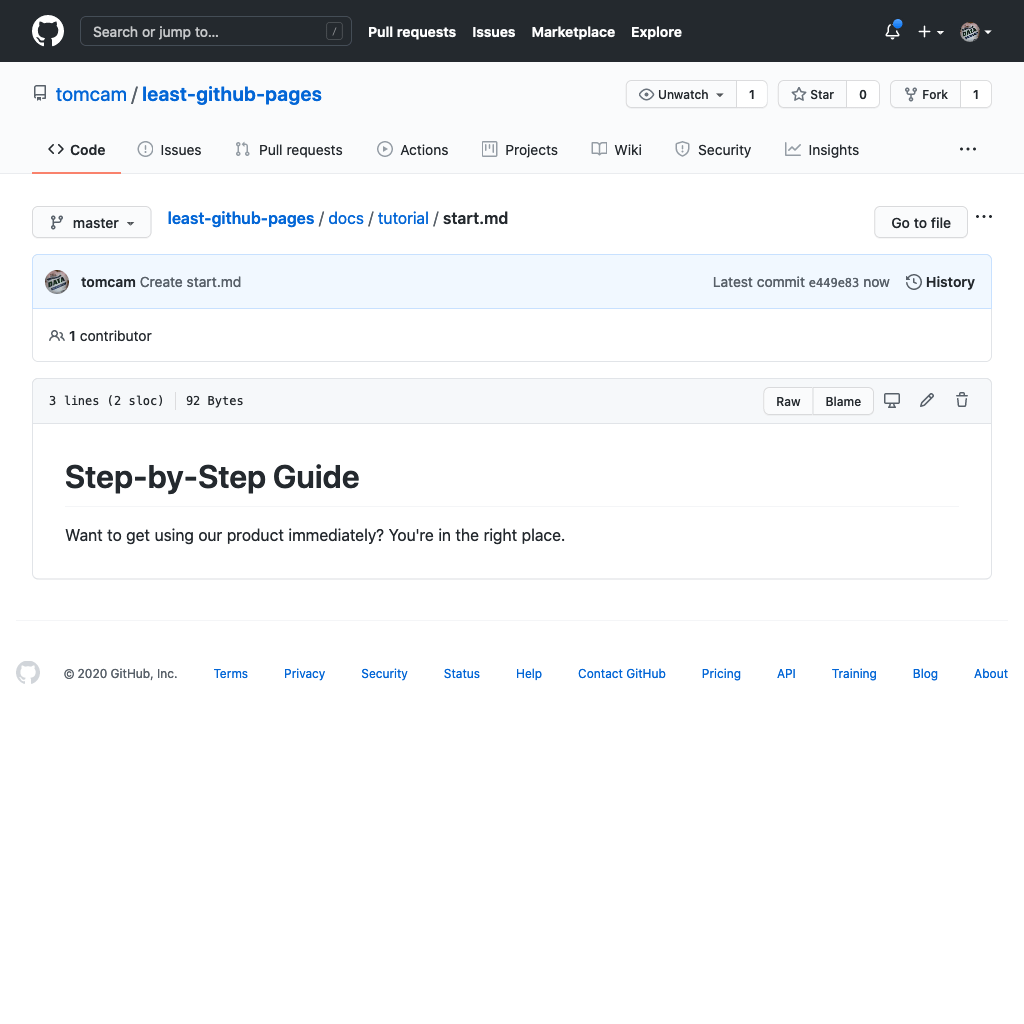Creating a web page on GitHub The Least You Need to Know About GitHub Pages