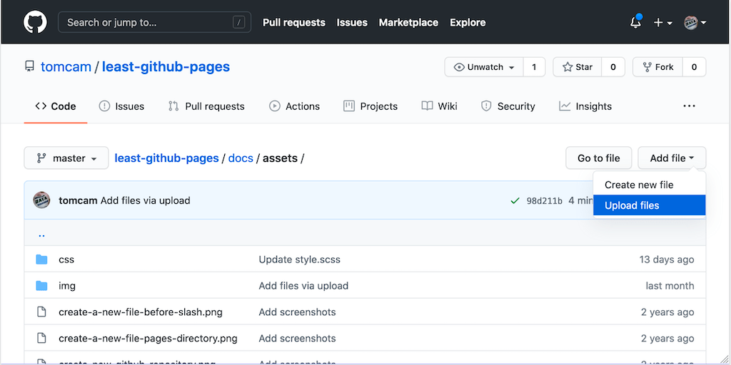 Adding images to your GitHub Pages site The Least You