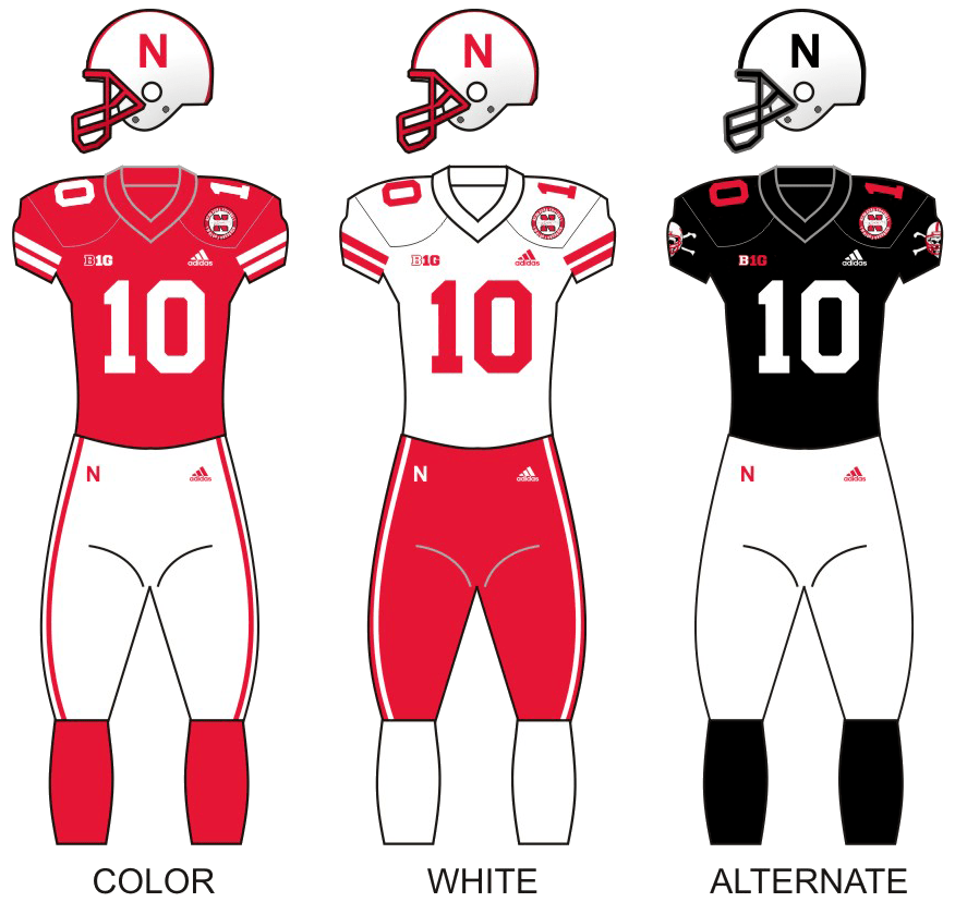 Nebraska Football Uniform History