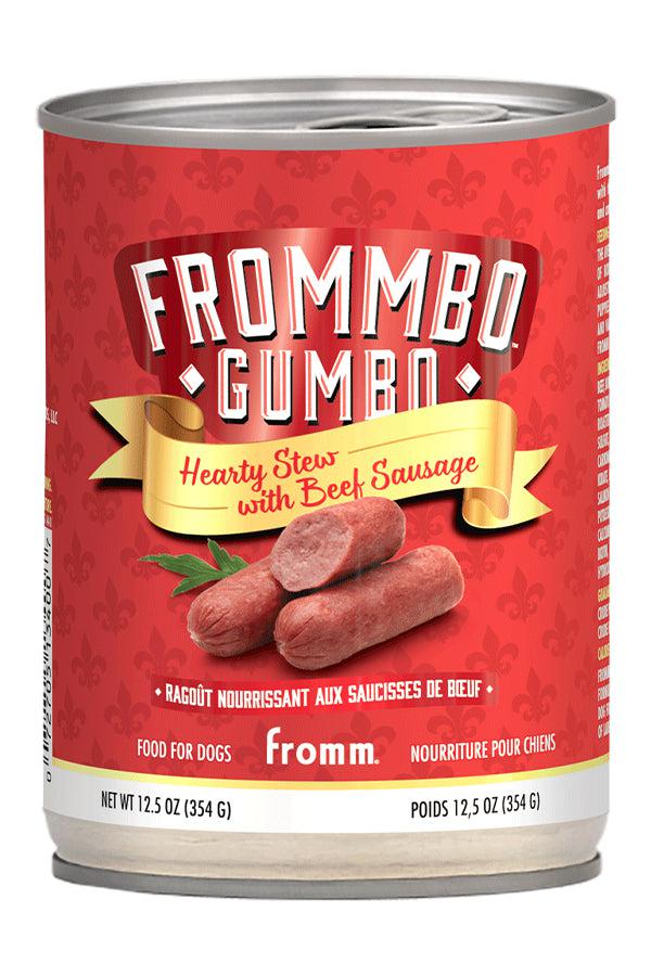 Fromm Frommbo Gumbo Beef Stew Canned Dog Food in Austin, Texas