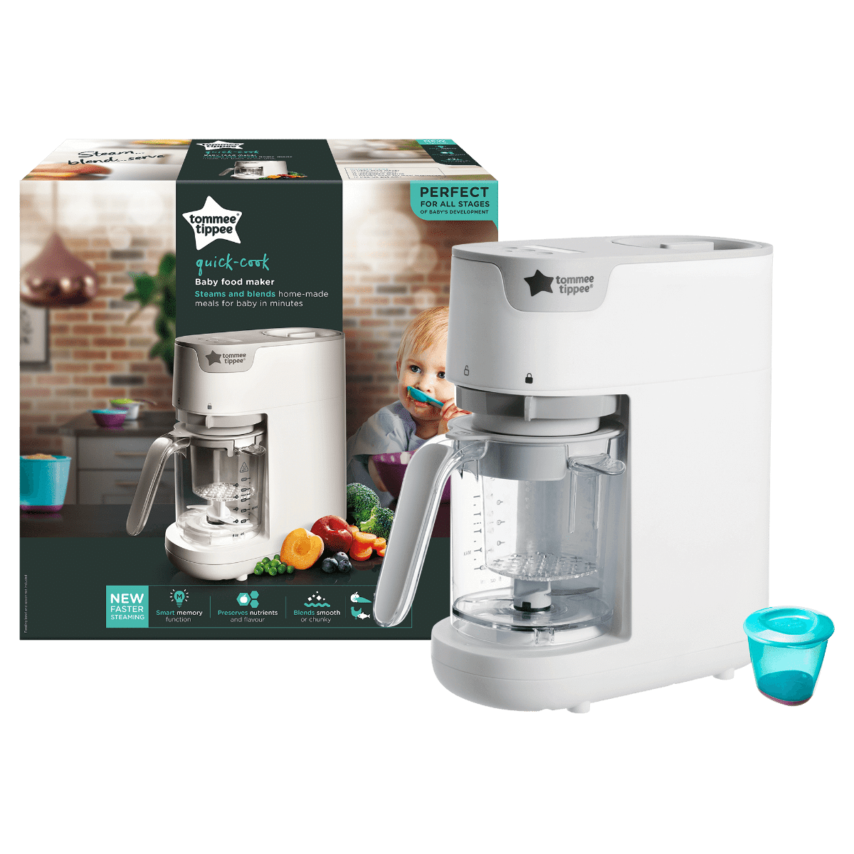 Tommee Tippee Quick Cook Baby Food Steamer Blender Tommee Tippee
