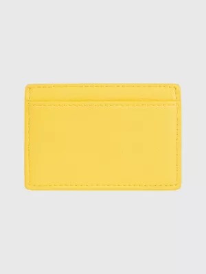 Logo Embossed Credit Card Holder YELLOW Tommy Hilfiger