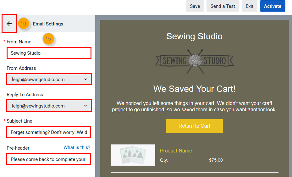Shopify Abandoned Cart Emails Tomo360