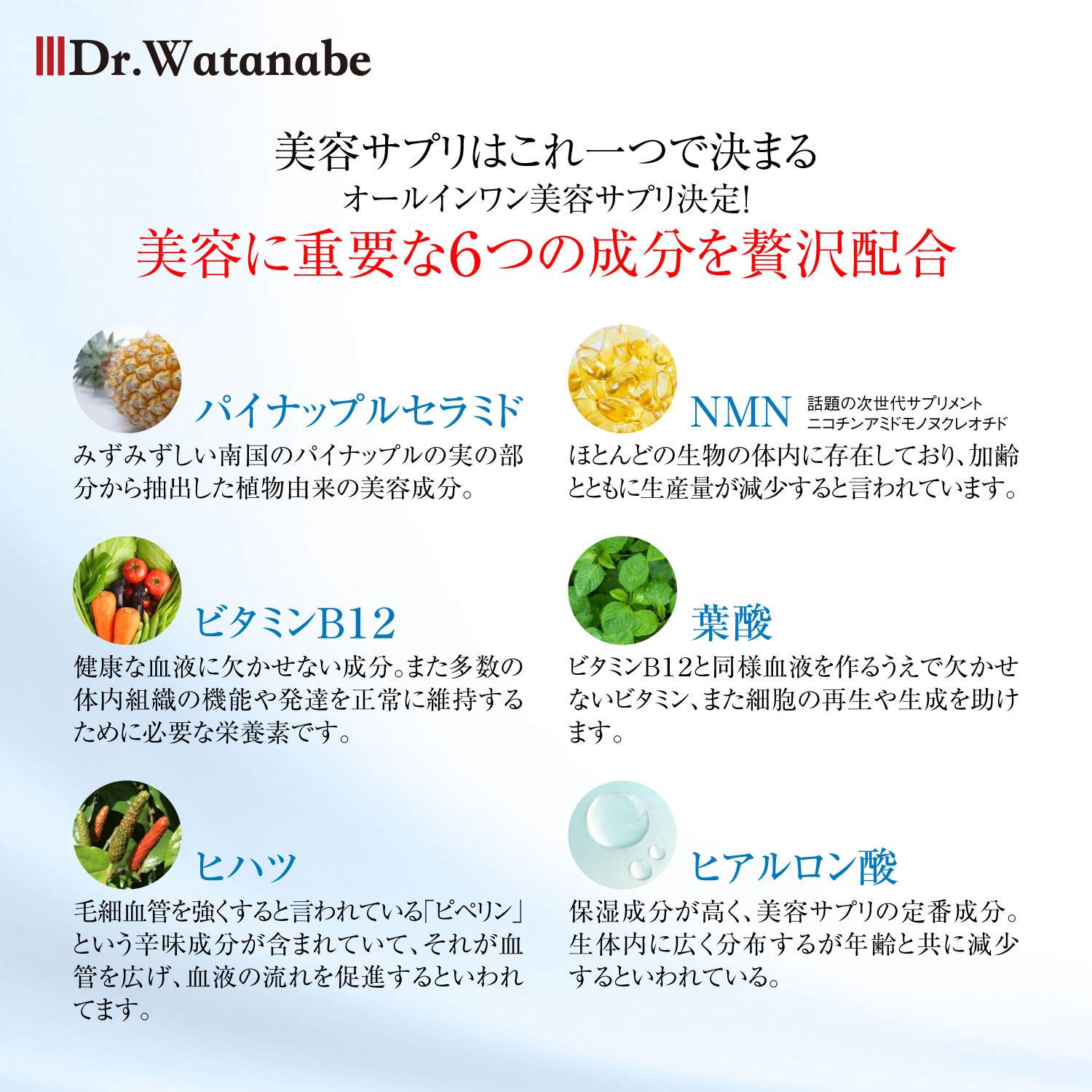 Dr.Watanabe Nomumin Pineapple Ceramide NMN 智美健康株式会社