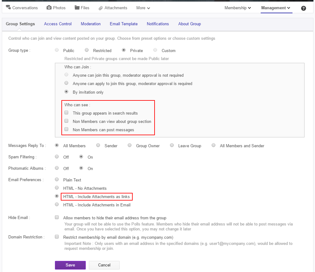 Anyone can download attachments from private Yahoo! groups