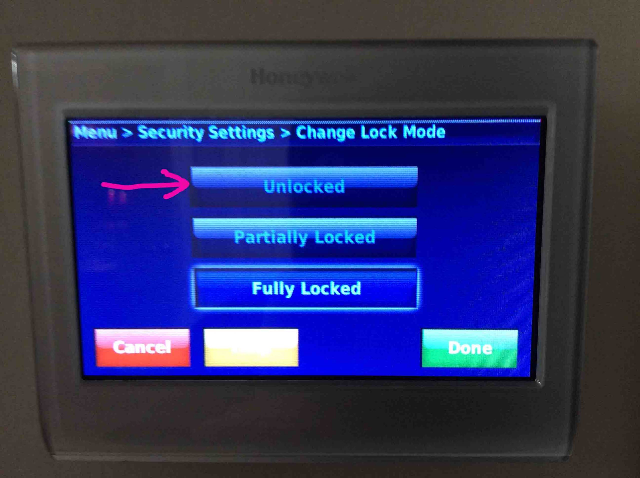 Unlock Honeywell Home Thermostat - Tom's Tek Stop