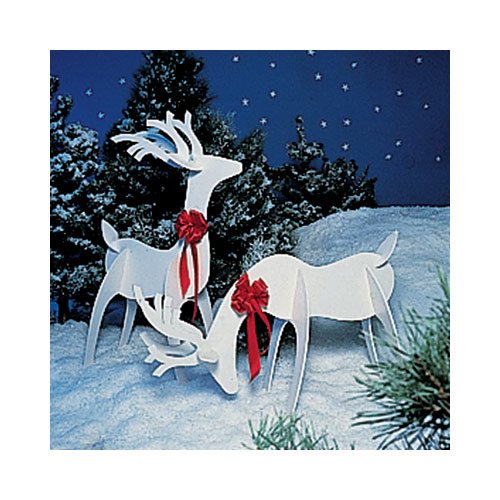 How to Build Wooden Reindeer Yard Decorations PDF Plans