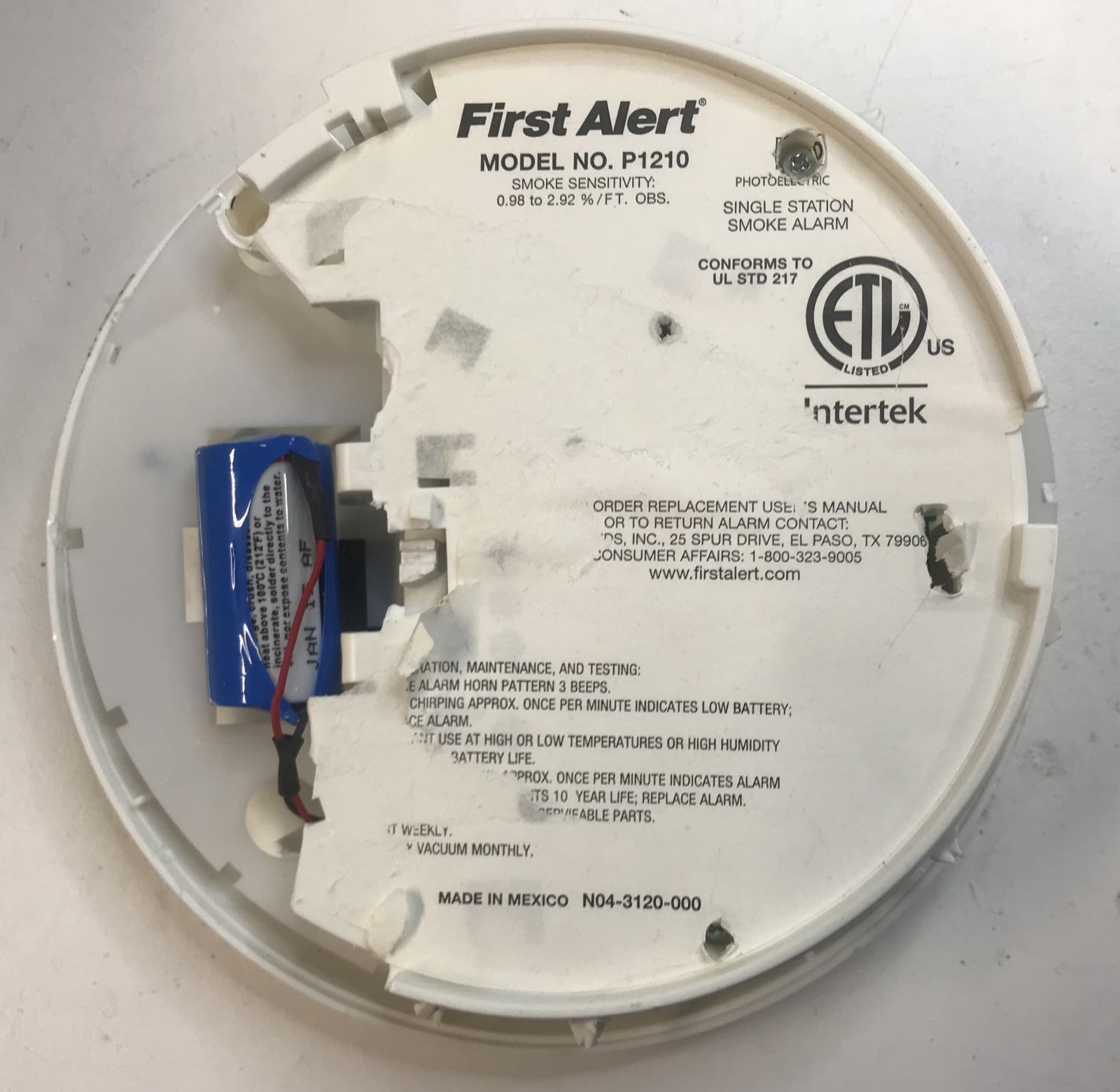 Taking Apart a Smoke Detector Electronics etc…