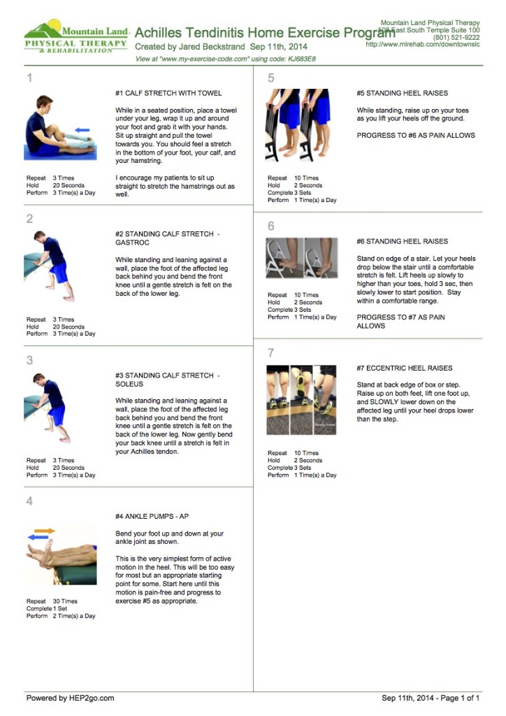 Exercise Program Hep2go Home Exercise Program