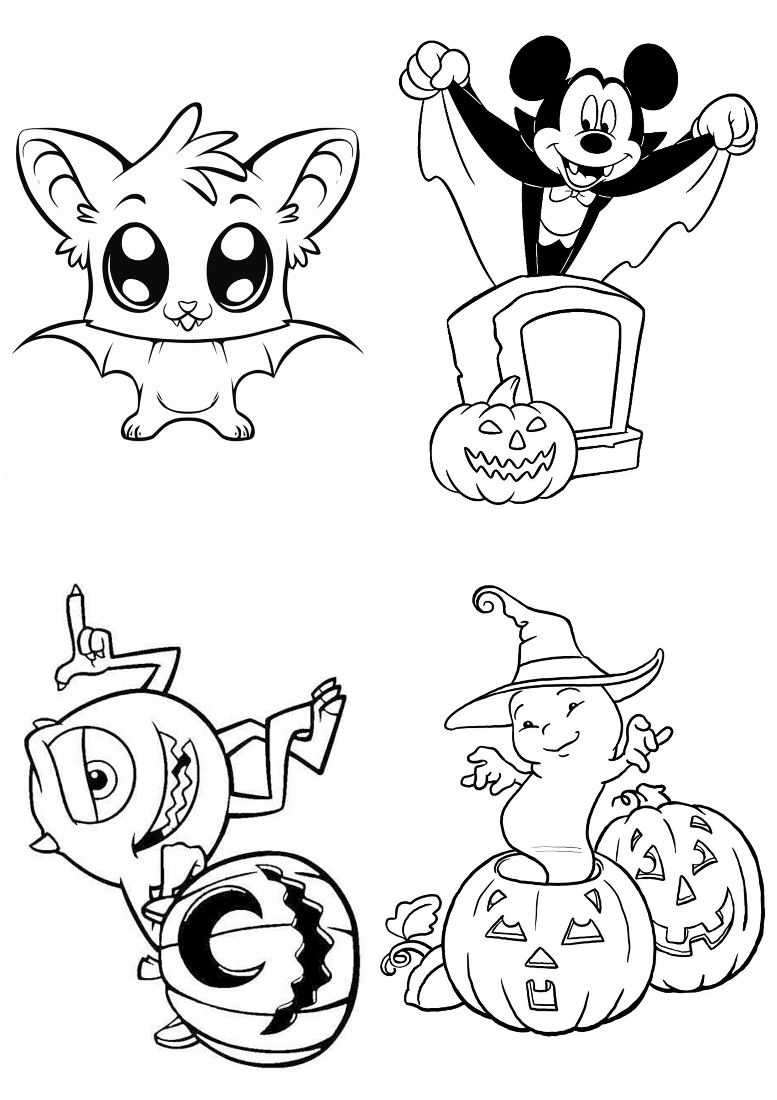 { Halloween // Fargeleggingsark // Gratis print } ToneroseDesign