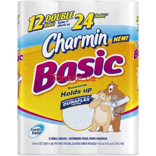 Papier Hygiénique Charmin Basic à 2,99 après coupon!
