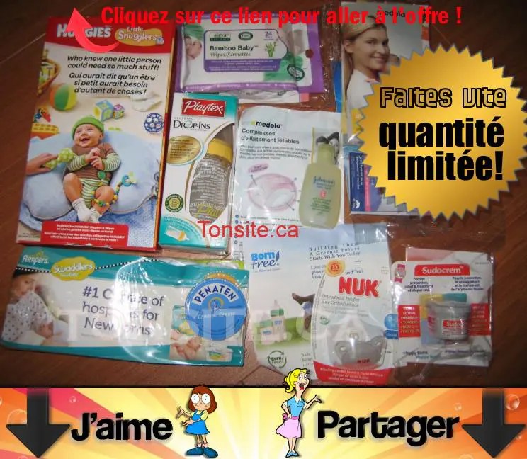 Gratuit nouveaux échantillons pour votre bébé!