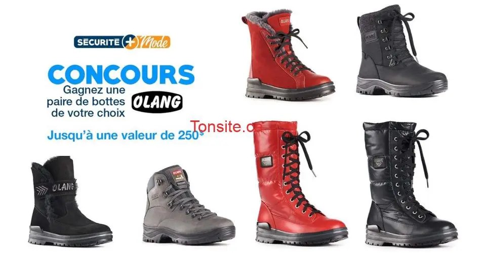 Gagnez une paire de bottes Olang de votre choix jusqu'à Gagnez une paire de bottes Olang de votre choix jusqu'à