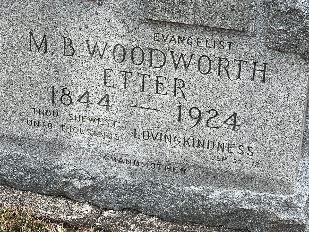 Remembering Maria WoodworthEtter