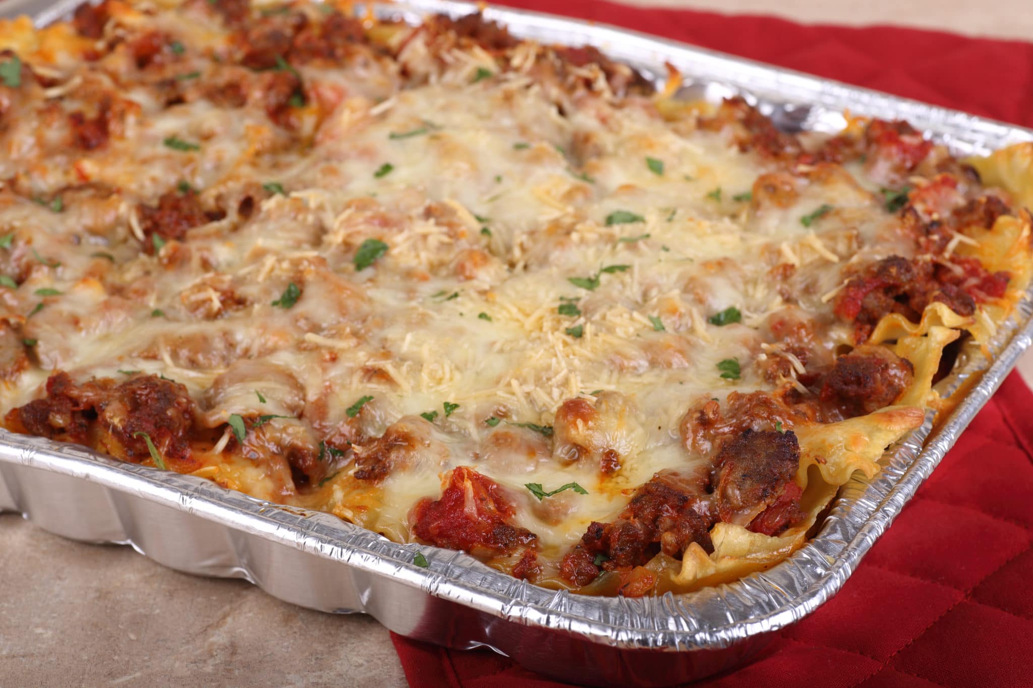 Pan of Lasagna Tony's Meats & Market