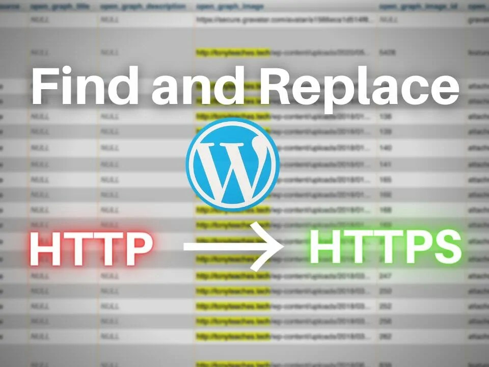 How to Replace http with https in phpmyadmin (bulk WordPress URL update