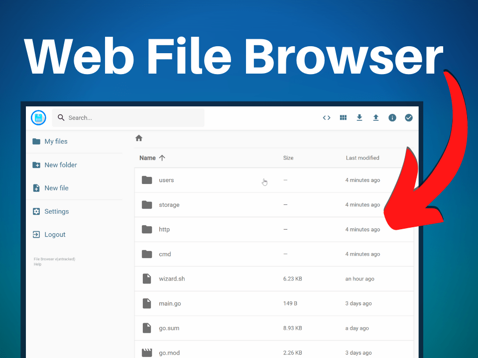 How to Access Server Files in a  Browser with filebrowser Tony