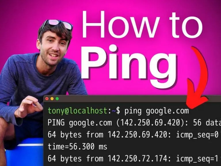 How To Use The ping Command (in Windows, Mac, and Linux) Tony Teaches