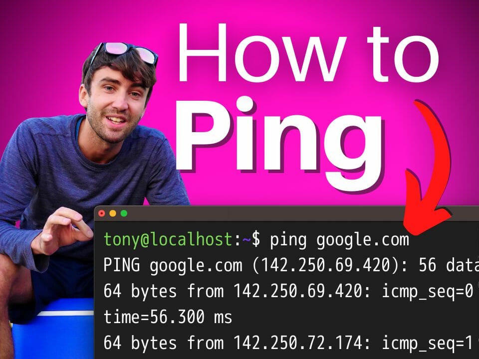 How To Use The ping Command (in Windows, Mac, and Linux) Tony Teaches